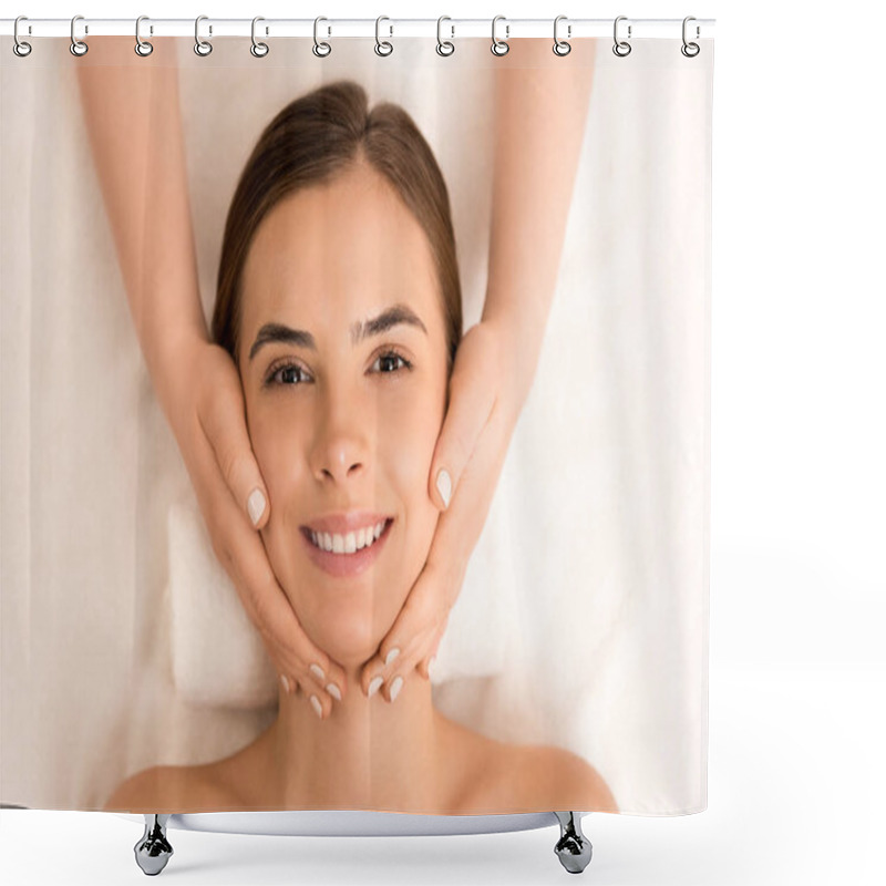 Personality  Face Massage Shower Curtains