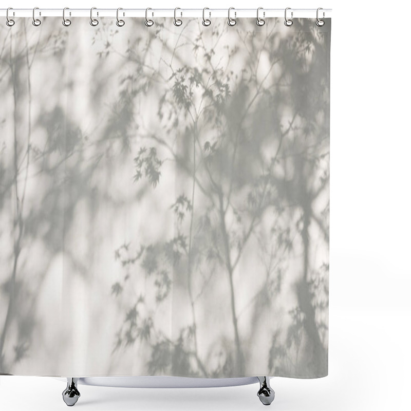 Personality  Tree Leaves Shadow On Wall Nature Abstract Background  Shower Curtains