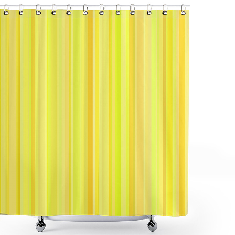 Personality  Vertical Yellow Stripes Background Shower Curtains