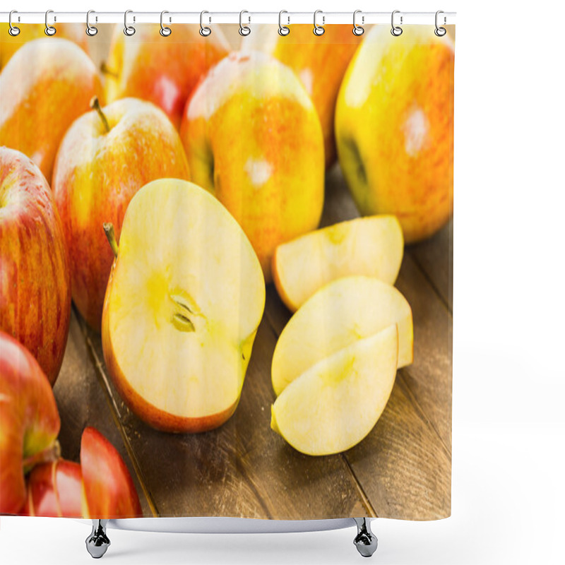 Personality  Variety Of Organic Apples Shower Curtains