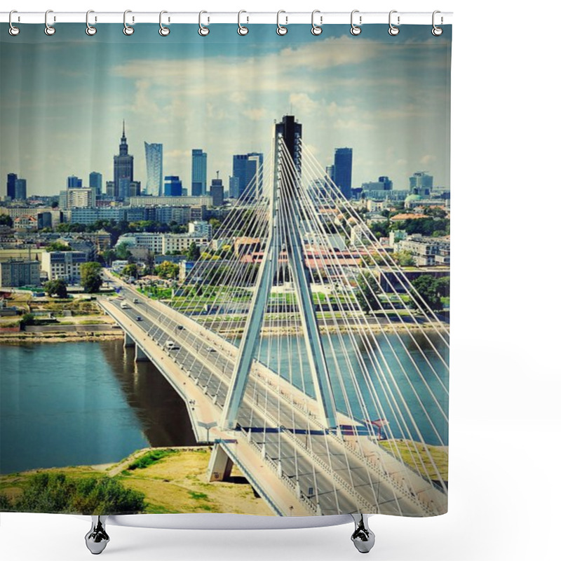 Personality  View Of The Warsaw City Shower Curtains