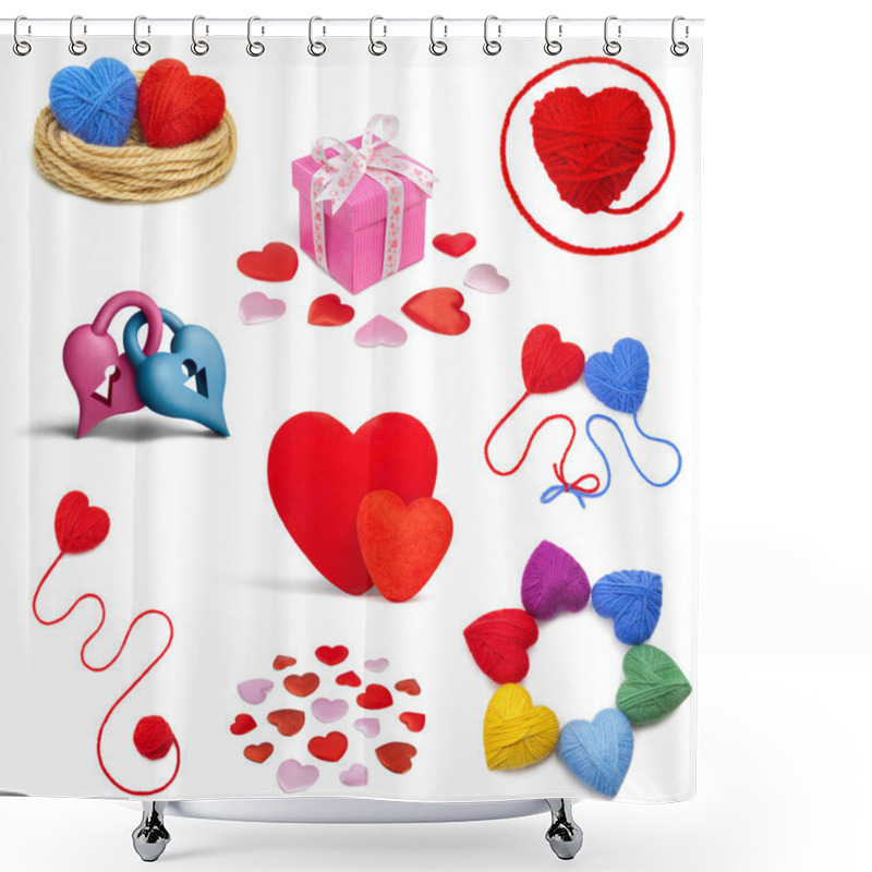 Personality  Heartshape  Conceptual Collection Shower Curtains