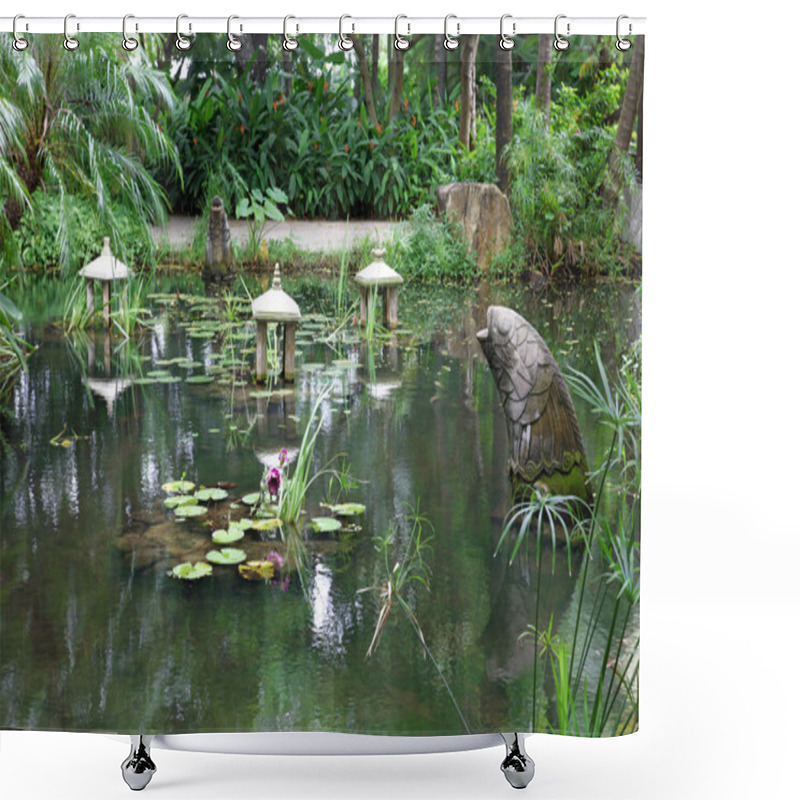 Personality  Chinese Garden Shower Curtains