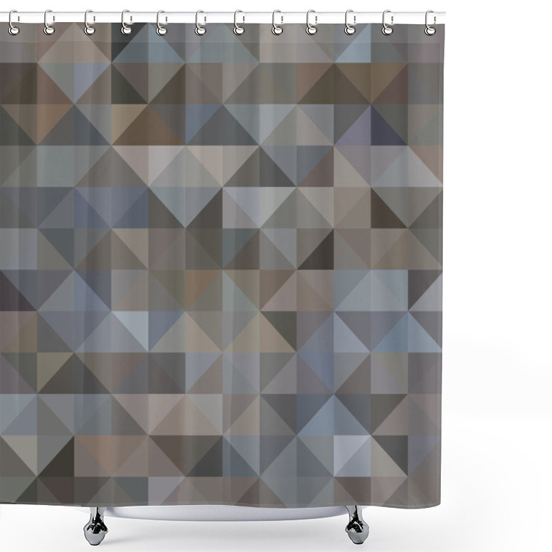 Personality  Abstract Triangle Background Shower Curtains