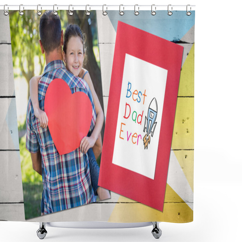 Personality  Word Best Dad Ever Shower Curtains