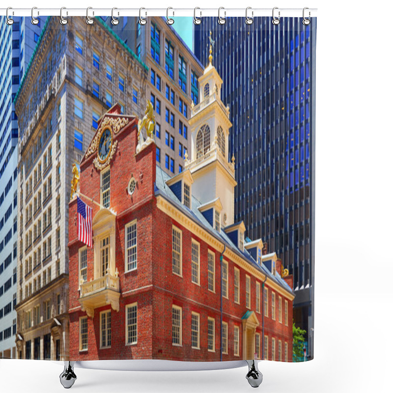 Personality  Boston Old State House In Massachusetts Shower Curtains