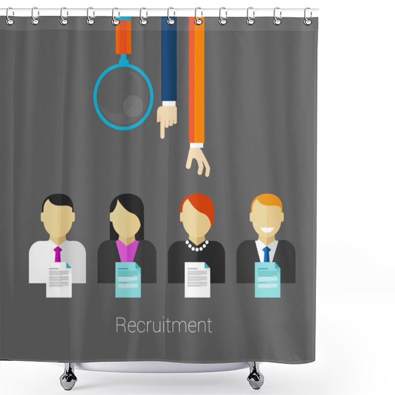 Personality  Employee Recruitment Shower Curtains