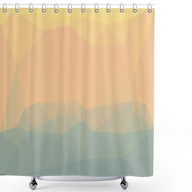 Personality  Creative Prismatic Background With Polygonal Pattern Shower Curtains