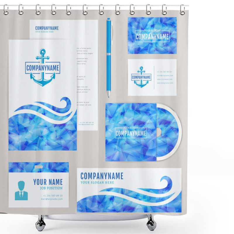 Personality  Corporate Identity Set.   Shower Curtains