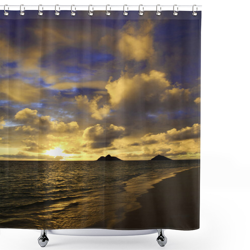 Personality  Pacific Sunrise Through The Clouds Shower Curtains