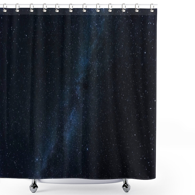 Personality  Starry Sky, Milky Way, Beautiful Landscape, Night Time, Belarus. Shower Curtains