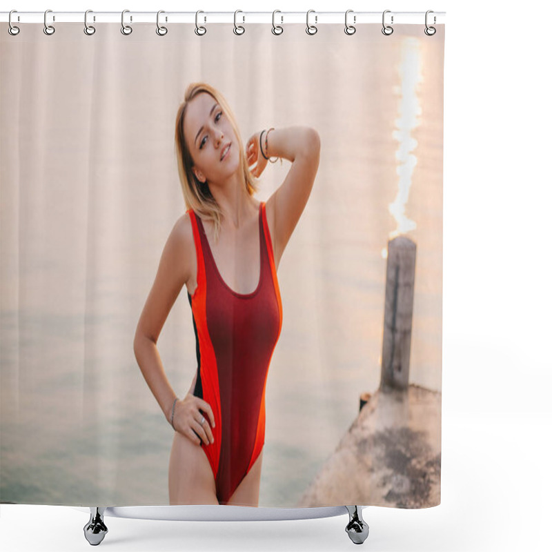 Personality  Swimsuit Shower Curtains