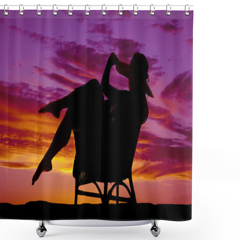 Personality  Woman In  Summer Clothing Shower Curtains