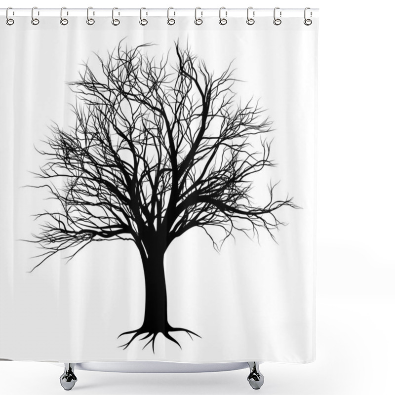 Personality  Tree Silhouette Shower Curtains