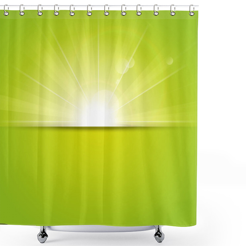 Personality  Sunny Background Shower Curtains