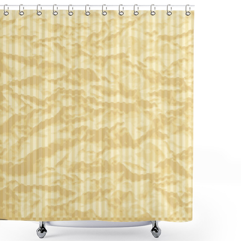 Personality  Brown Paper Shower Curtains