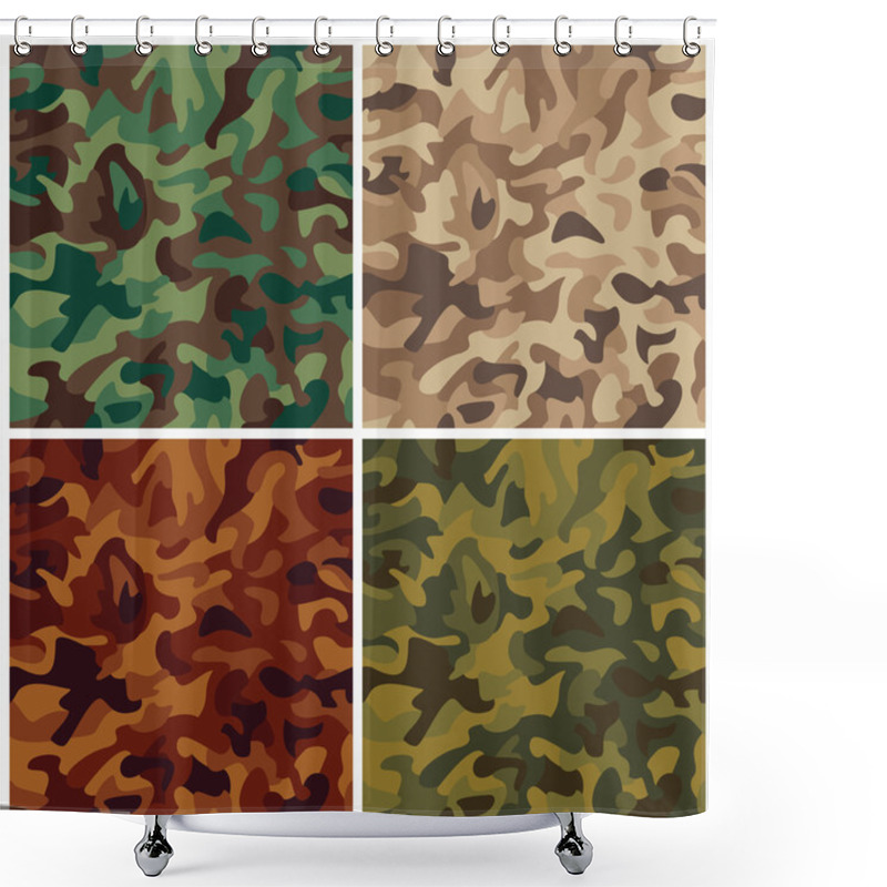 Personality  Classic Camouflage Shower Curtains