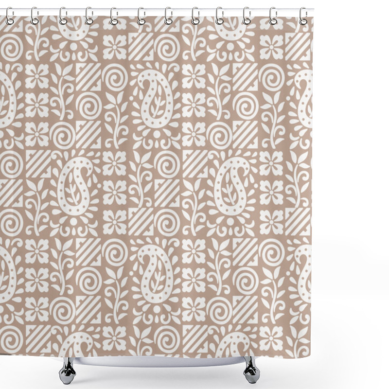 Personality  Paisley Seamless Fancy Background Shower Curtains