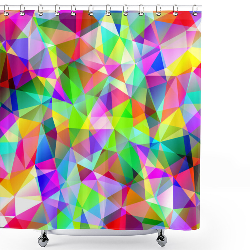 Personality  Abstract Seamless Vector Background. Shower Curtains