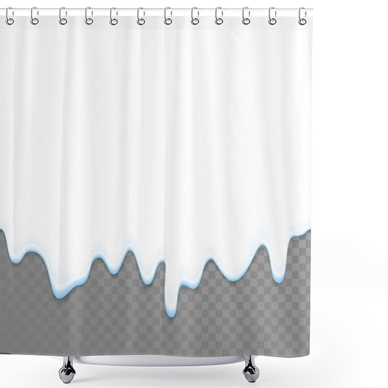 Personality  Milk Splashing Wave Seamless Background Shower Curtains