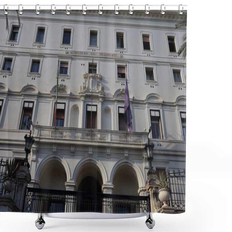 Personality  Rome, Italy - October 18, 2019: The Seat Of The Ministry Of Tran Shower Curtains