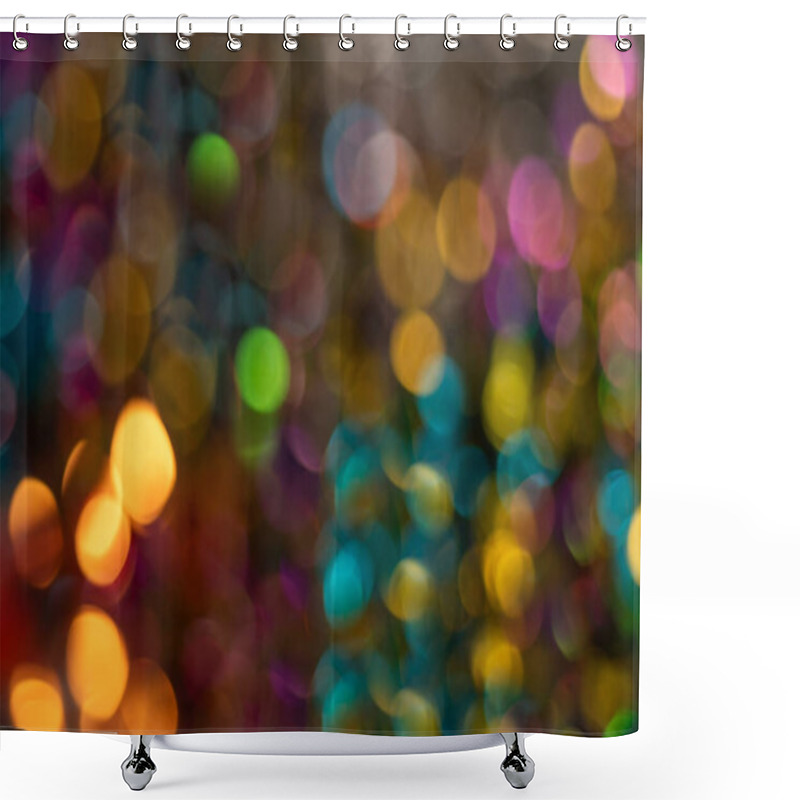 Personality  Colorful Abstract Bokeh Background With Smooth Circles. Perfect For Festive And Creative Designs. Shower Curtains