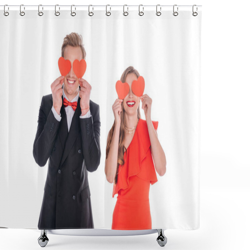 Personality  Young Couple In Love Shower Curtains