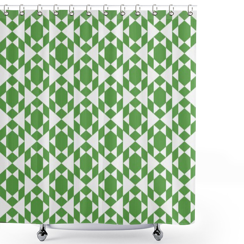 Personality  Seamless Abstract Background With Geometric Elements Shower Curtains