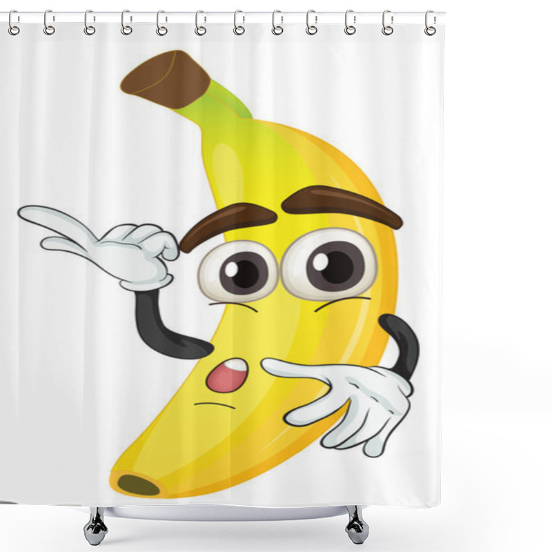 Personality  A Banana Shower Curtains