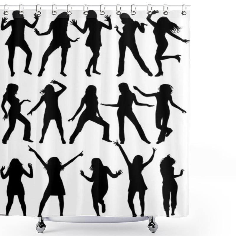 Personality  Beautiful Women Dancing  Shower Curtains