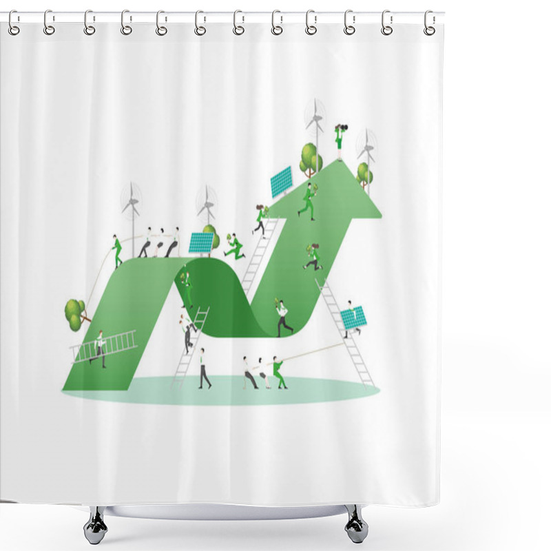 Personality  ESG Sustainability Business, Arrow Shower Curtains