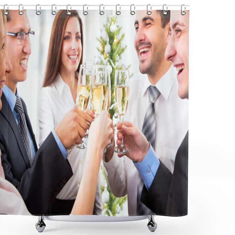 Personality  People With Champagne Shower Curtains