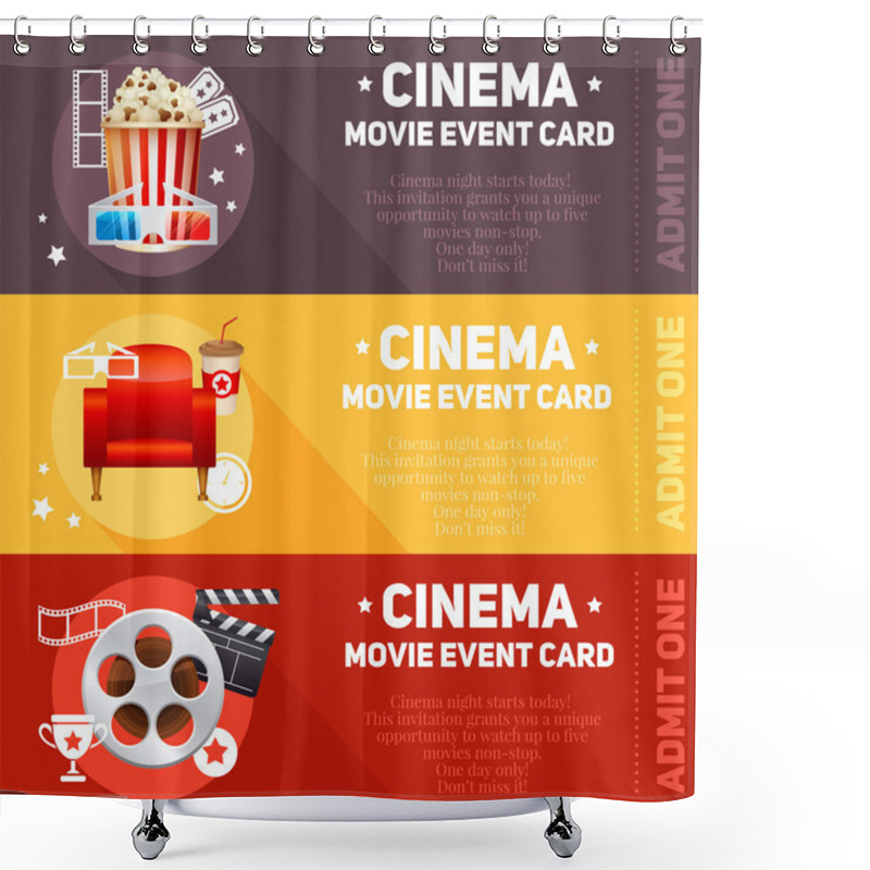 Personality  Realistic Cinema Movie Poster Shower Curtains