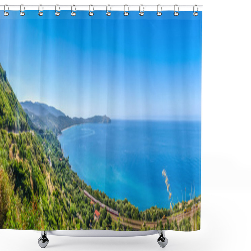 Personality  Beautiful Coastal Landscape At The Cilentan Coast, Campania, Italy Shower Curtains