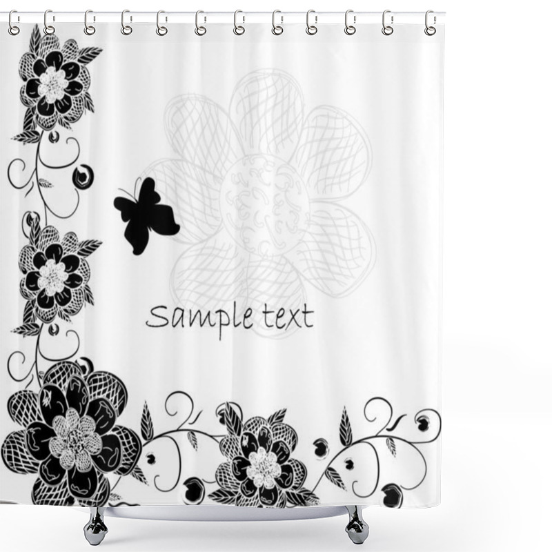 Personality  Floral Design Shower Curtains