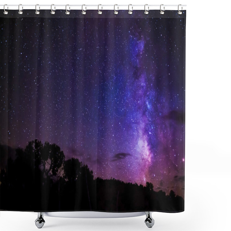 Personality  Milky Way Night Sky Stars Shower Curtains