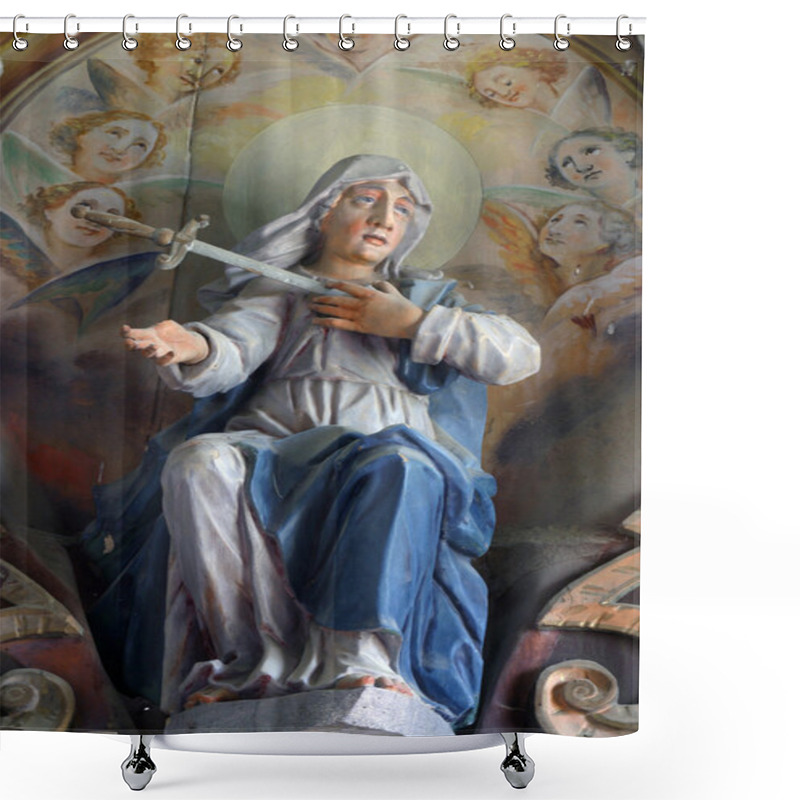 Personality  Our Lady Of Sorrows Shower Curtains