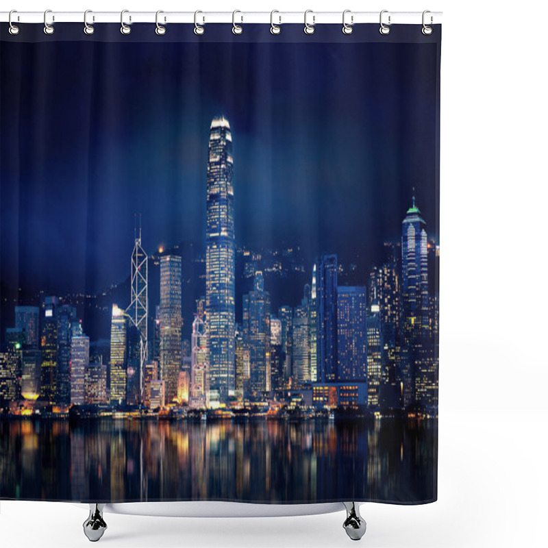 Personality  Hong Kong Lights Shower Curtains