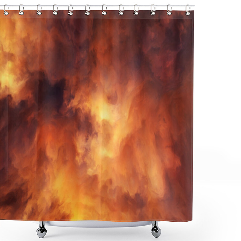 Personality  Fire Storm Shower Curtains