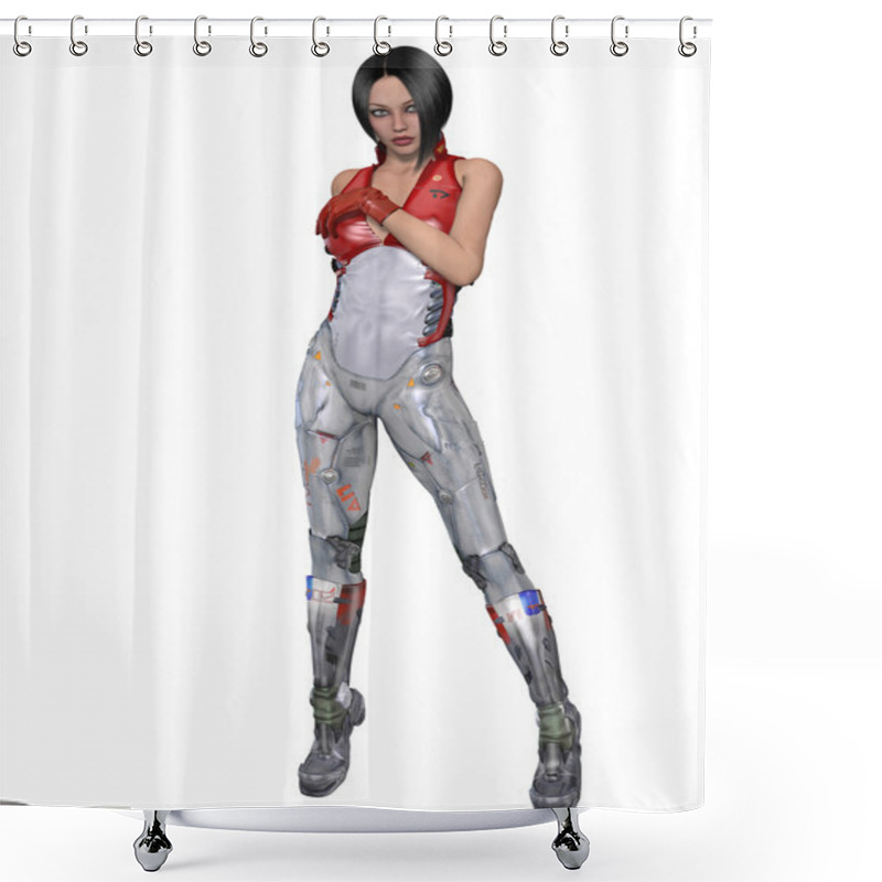 Personality  Futuristic Sexy Uniform Shower Curtains