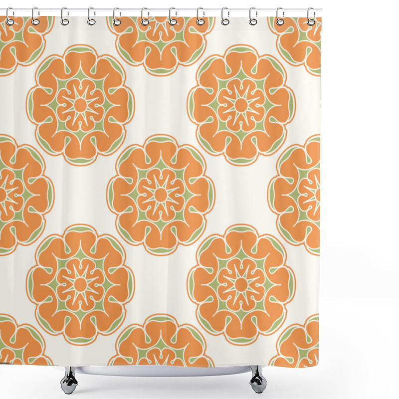 Personality  Floral Background Seamless Shower Curtains