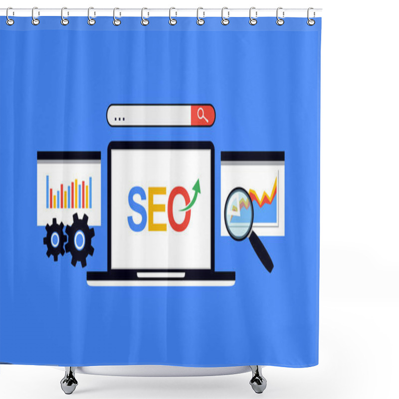 Personality  SEO - Search Engine Optimization - Keyword Research Shower Curtains