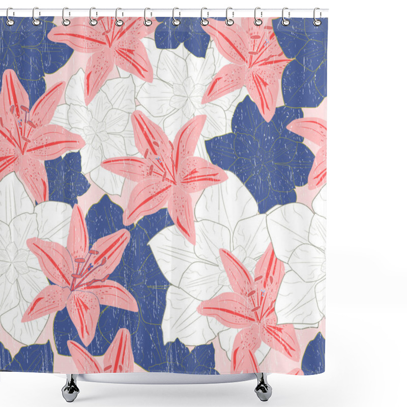 Personality  Lilies Shower Curtains