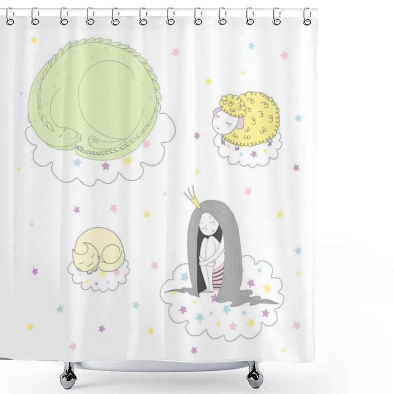 Personality  Design Concept For Children Shower Curtains