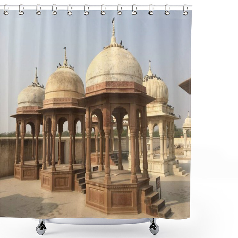 Personality  Bikaner, Rajasthan / India - January 2019 : Fort Bikaner Rajasthan India, Camel Festival Shower Curtains