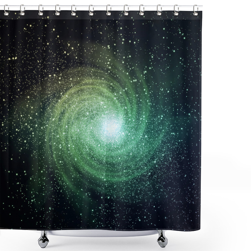 Personality  Space Galaxy Image Shower Curtains