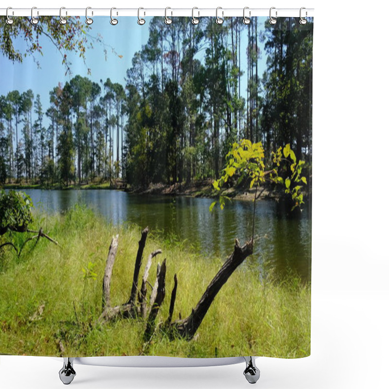 Personality  This Is A Photograph From North Toledo Bend State Park In Zwolle Louisiana. Shower Curtains