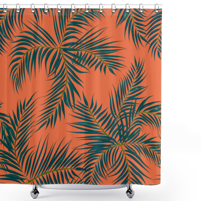 Personality  Floral Seamless Pattern. Background With Isolated Hand Drawn Tro Shower Curtains