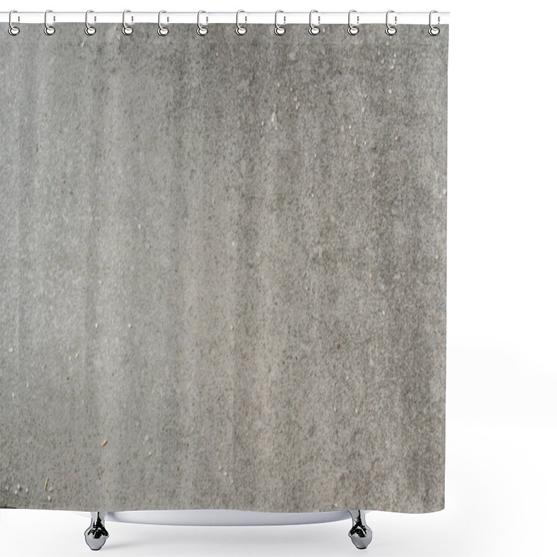 Personality  Grey Textured Granite Surface With Salt Crystals Shower Curtains