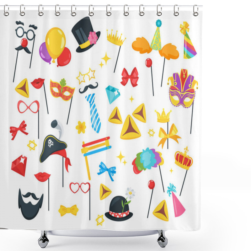 Personality  Purim Jewish Holiday Set Shower Curtains